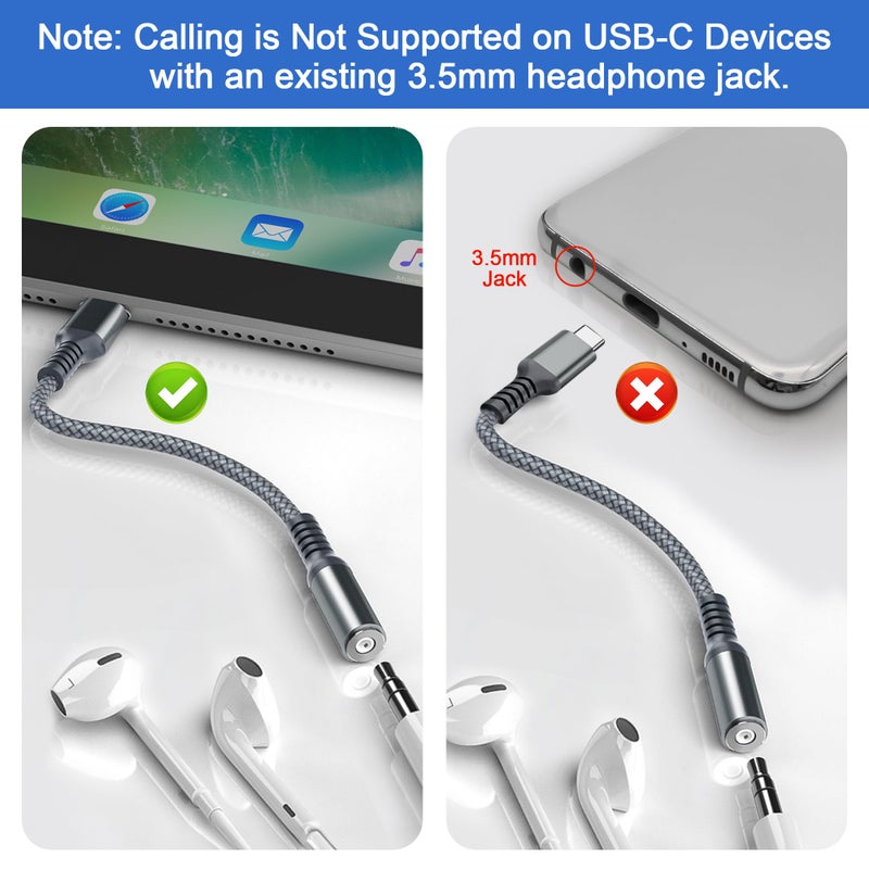 Basesailor محول جاك سماعة الرأس Basesailor لجهاز iPhone 17 16 Pro Max، كابل محول USB Type C إلى 3.5mm أنثوي AUX صوتي - Image 3
